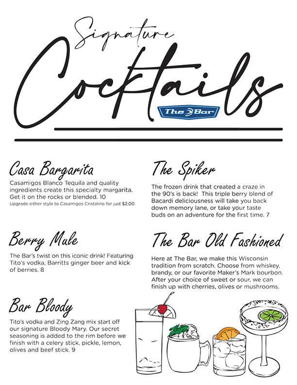 The Bar - Signature Cocktails